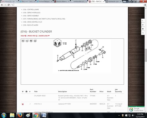 Q&A: New Holland L783 Loader Hydraulic Cylinder Gland